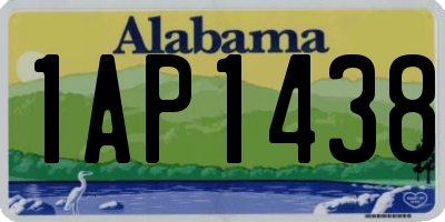 AL license plate 1AP1438