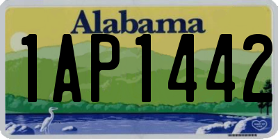 AL license plate 1AP1442