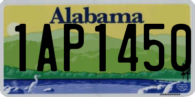 AL license plate 1AP1450