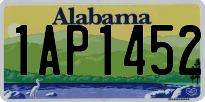 AL license plate 1AP1452