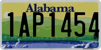 AL license plate 1AP1454