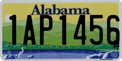 AL license plate 1AP1456