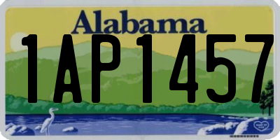 AL license plate 1AP1457
