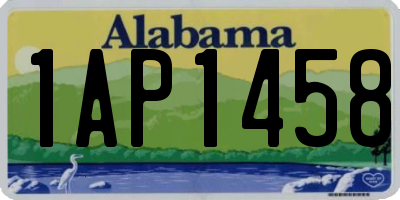 AL license plate 1AP1458