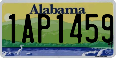 AL license plate 1AP1459