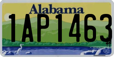 AL license plate 1AP1463