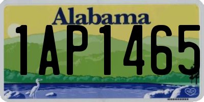 AL license plate 1AP1465