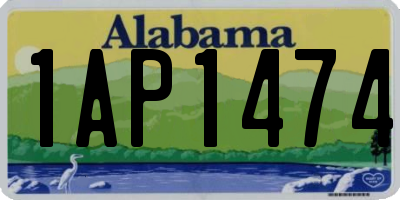 AL license plate 1AP1474