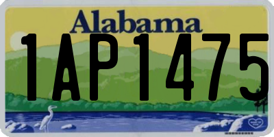 AL license plate 1AP1475