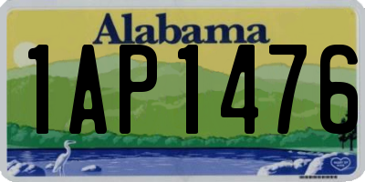 AL license plate 1AP1476