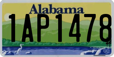 AL license plate 1AP1478