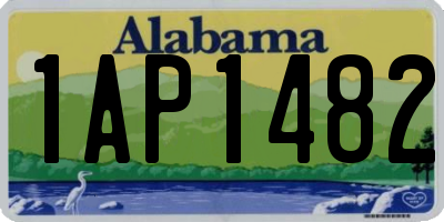 AL license plate 1AP1482