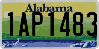 AL license plate 1AP1483
