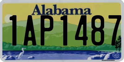 AL license plate 1AP1487