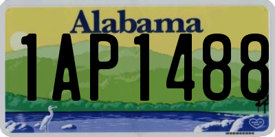 AL license plate 1AP1488