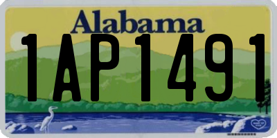 AL license plate 1AP1491