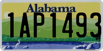 AL license plate 1AP1493