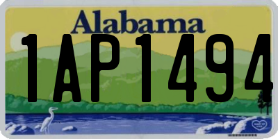 AL license plate 1AP1494