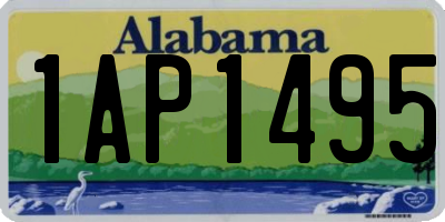 AL license plate 1AP1495