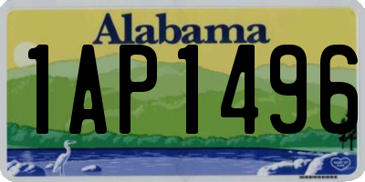 AL license plate 1AP1496