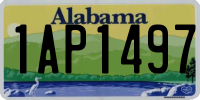 AL license plate 1AP1497