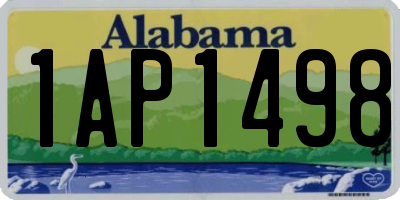 AL license plate 1AP1498