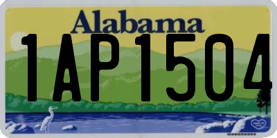 AL license plate 1AP1504