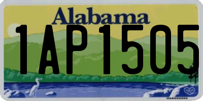 AL license plate 1AP1505