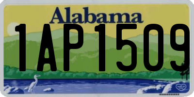 AL license plate 1AP1509