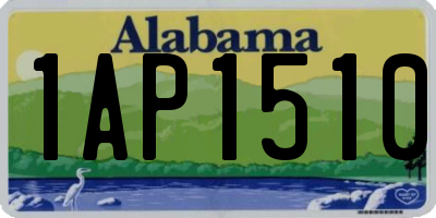 AL license plate 1AP1510