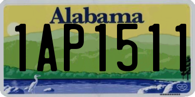 AL license plate 1AP1511