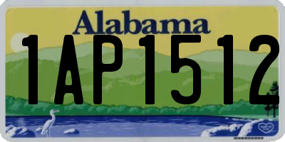 AL license plate 1AP1512