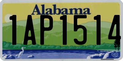 AL license plate 1AP1514