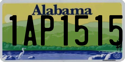 AL license plate 1AP1515