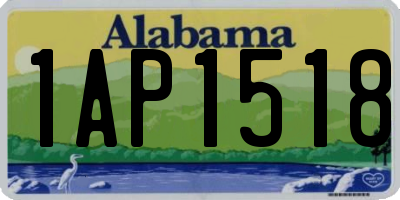 AL license plate 1AP1518