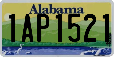 AL license plate 1AP1521