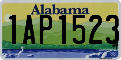 AL license plate 1AP1523