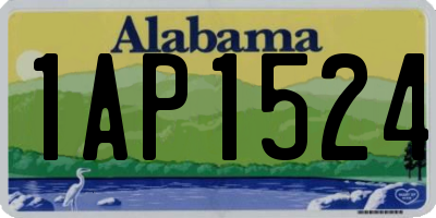 AL license plate 1AP1524