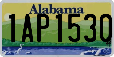 AL license plate 1AP1530