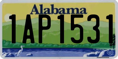 AL license plate 1AP1531