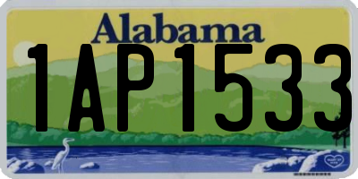 AL license plate 1AP1533