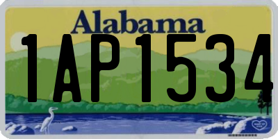AL license plate 1AP1534