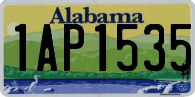 AL license plate 1AP1535
