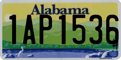 AL license plate 1AP1536