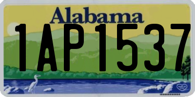 AL license plate 1AP1537