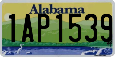 AL license plate 1AP1539