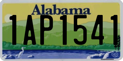 AL license plate 1AP1541