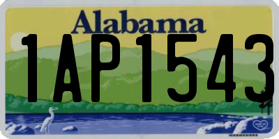 AL license plate 1AP1543