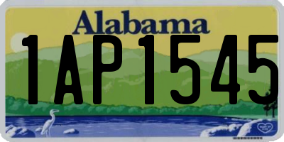 AL license plate 1AP1545