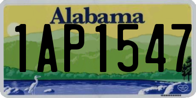 AL license plate 1AP1547